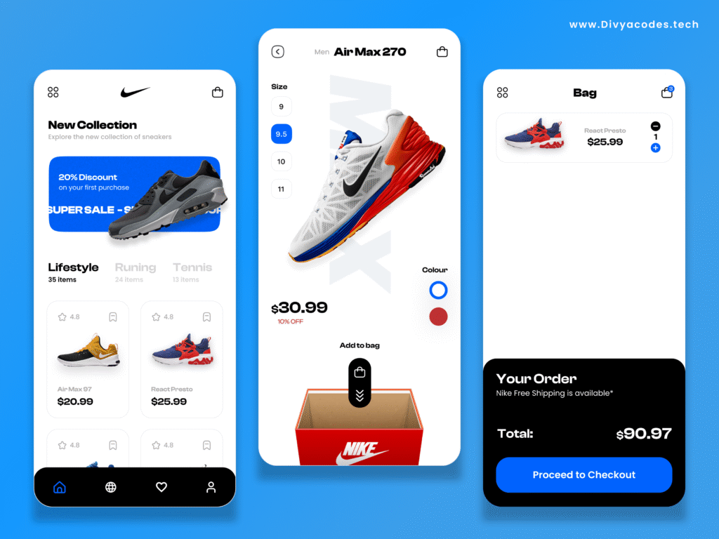 source code of shoes shopping app in flutter