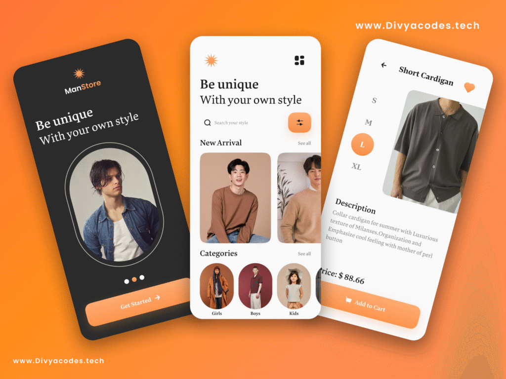 Manstore E-commerce App UI in Flutter — Full Source Code