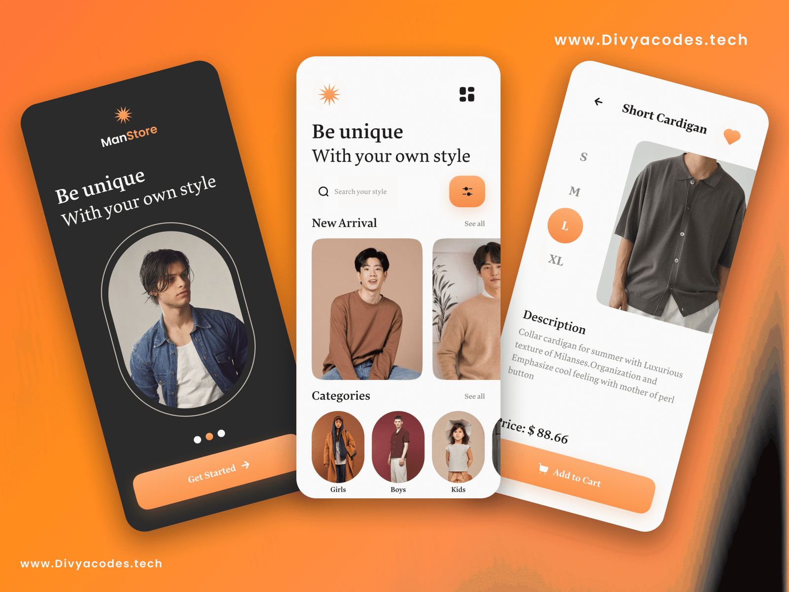 Manstore E-commerce App UI in Flutter — Full Source Code