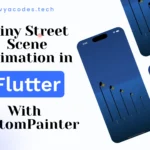 Rainy street Animation in Flutter