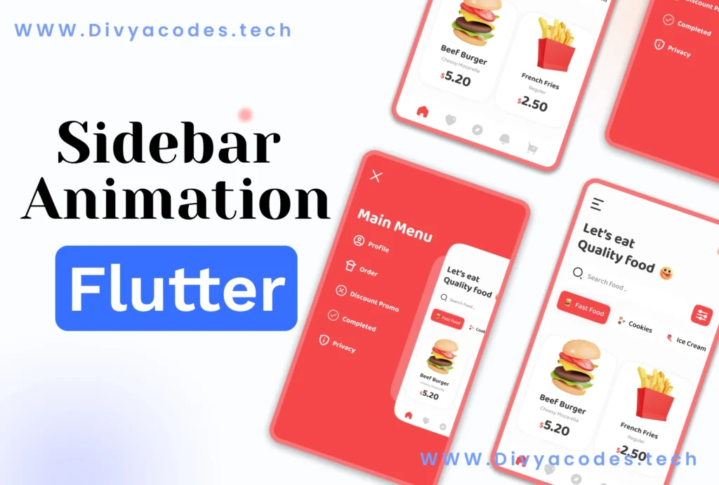 sidebar animation in flutter