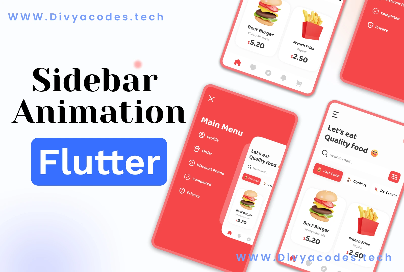 sidebar animation in flutter