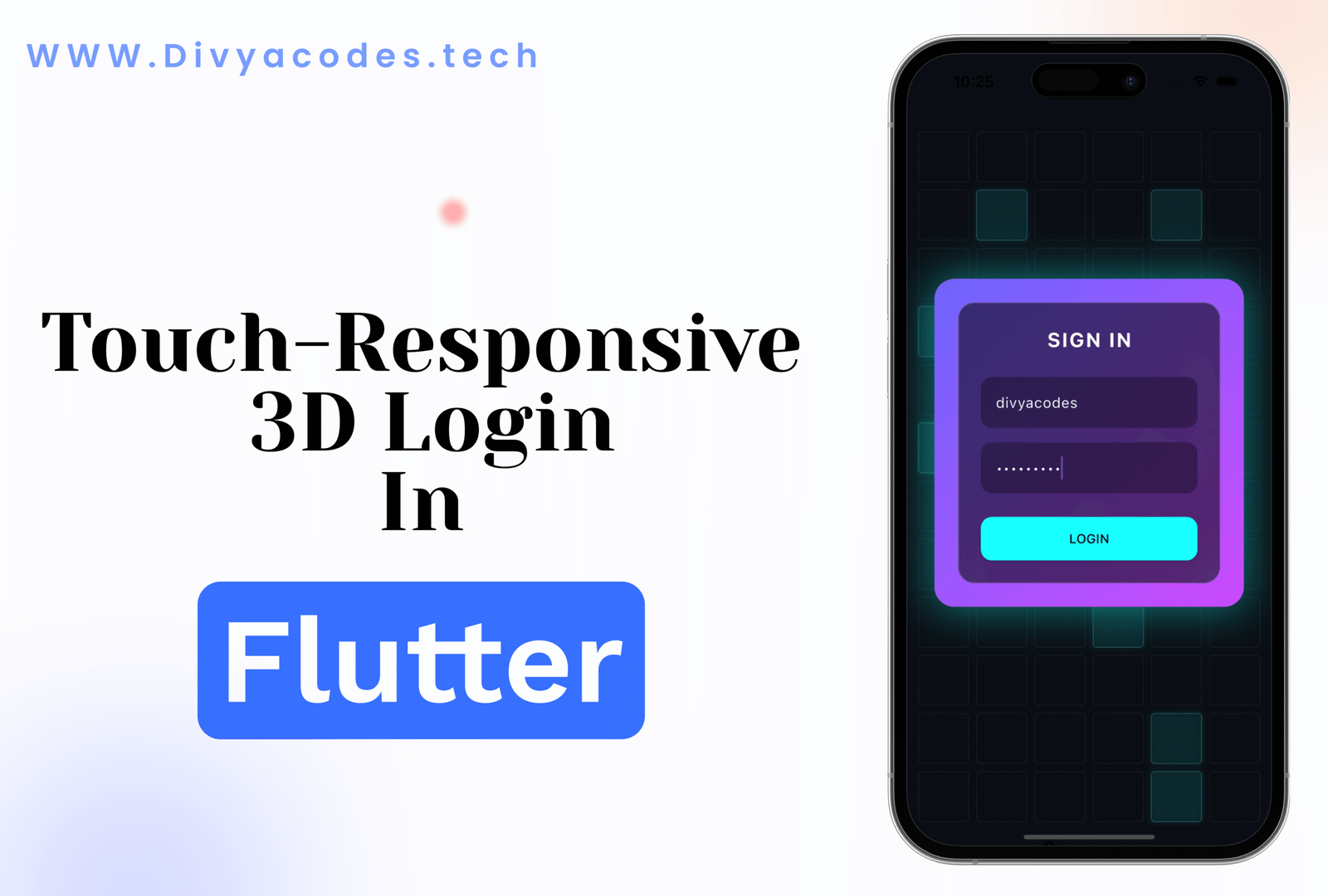Designing a Touch-Responsive 3D Login Experience in Flutter