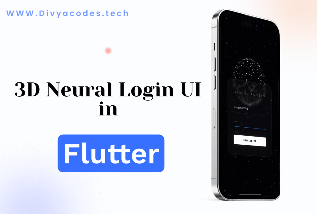 3D Neural Login UI in Flutter (With Animated Galaxy Background)